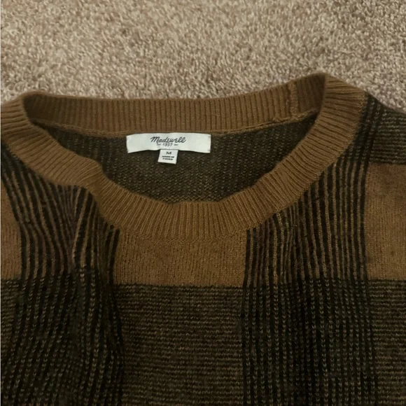 Plaid Madewell cropped sweater - Picture 2 of 2